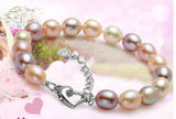 Charming 8-9mm South Sea Multicolor Bracelet 7.5-8in