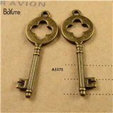 Antique Bronze Key Charms Pendant 40*14MM Lot of 100 for DIY Jewelry Making