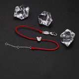 Shadowhunters 925 Silver Small Cz Bracelet Red Wire Silver Chain Women Gift