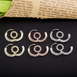 925 Silver Double Round Drop Earrings Party Jewelry