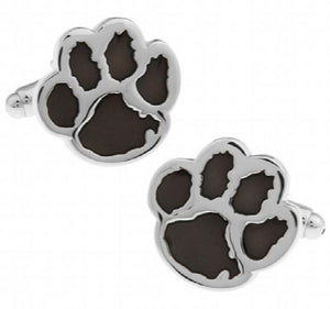 Men Bear Paw Cufflinks Red Copper Novelty Animal