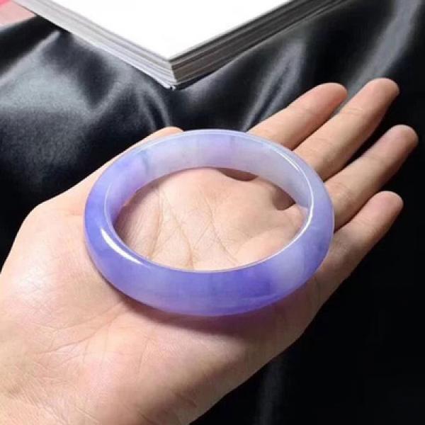 Natural Burmese Jadeite Light Purple Bracelet Princess Jewelry