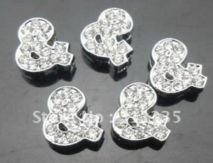 100pcs 8mm Rhinestone & Symbol Charms for 8MM Bracelet