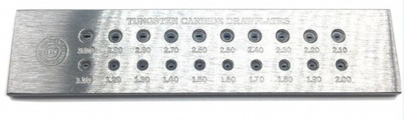 Tungsten Carbide Drawplate 20 Oval Holes 3.1-5.0MM