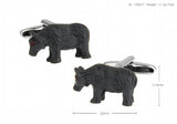 Sunnylink Gray Bear Animal Cufflinks for Shirt L1144