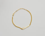 Personalized Name Bracelet, Stainless Steel Dainty Bracelet