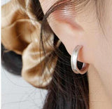 SHANICE 925 Sterling Silver Hoop Earrings for Women
