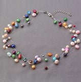 Baroque AA 4-10MM Pearls Necklace - Wedding Birthday Party Gift