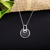 SloveCabin 925 Silver Zircon Bead Pendant Necklace Party Jewelry