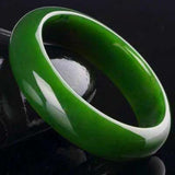 Natural Hetian Jade Green 54-64mm Bracelet Princess Jewelry
