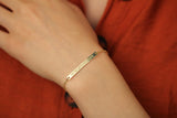 Custom Name Bar Bracelet, Personalized Dainty Initial Jewelry