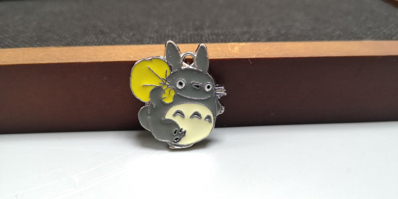 50pcs Totoro Metal Charm Pendant for DIY Necklace Jewelry Making