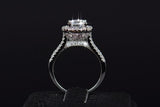 5A ZC Crystal Zircon Female Wedding Flower Rings