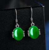 925 Silver Needle Gemstone Earrings