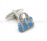 4pairs/lot Bag Cufflinks 3D Enamel Cuff Links Men Jewelry Gift