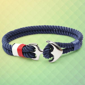 Rope Bracelet Stainless Steel Anchor Unisex Boat RR 99