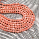 Pink Coral Bead 3x4mm DIY Jewellery Gift