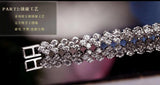 925 Silver Tennis Bracelet Heart Zirconia Bangle