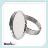 Adjustable Ring Base 18mm Blanks for DIY Jewelry
