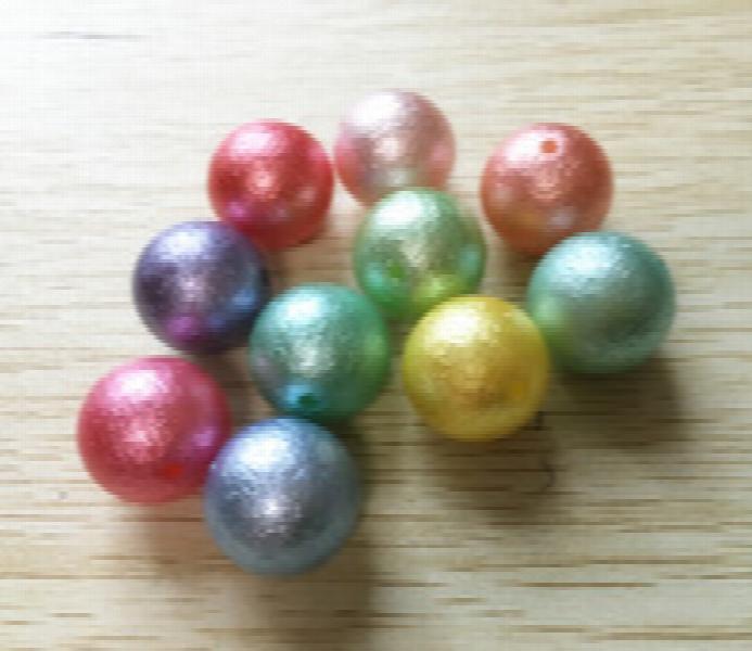 12mm-20mm Acrylic Wrinkles Pearl Beads for Jewelry Making