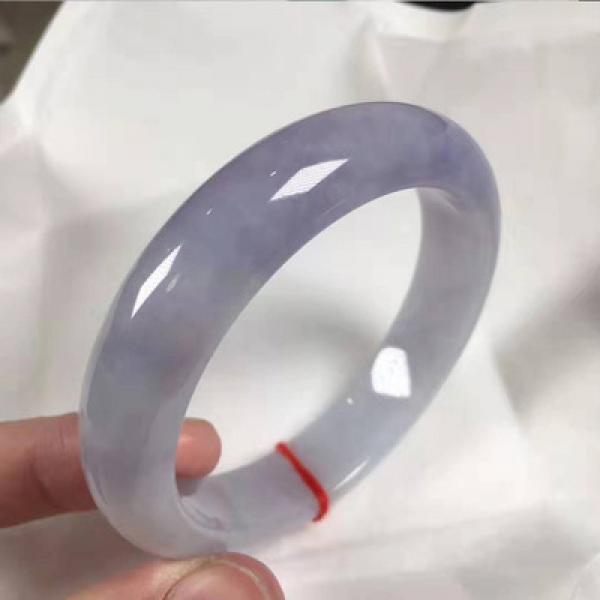 Natural Burmese Jadeite Light Purple Bracelet Princess Jewelry Gift