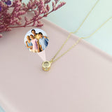 Personalized Photo Projection Necklace,Christmas Gift,Anniversary Gift