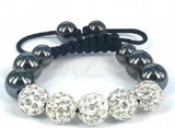 10mm CZ Disco Ball Beads Crystal Bracelet