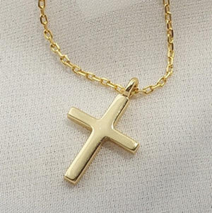 925 Silver Cross Pendant Chain Necklace Fine Jewelry for Women