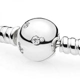 Mouse Ball Castle Clasp 925 Silver Bracelet Bead Charm