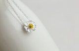 925 Sterling Silver Daisy Necklaces & Pendants For Women Lady Gift