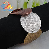 Vintage Charm Bracelet Zinc Alloy Plating Round Mixing Stretch Bracelet