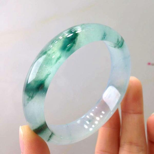 Zheru Jewelry Burmese Jadeite Bracelet 54mm-64mm