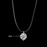 Invisible Fish Line Crystal Necklace - Women Fashion Clavicle Chain
