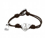 925 Silver Red Green String Rose Charm Bead Bracelet Gift
