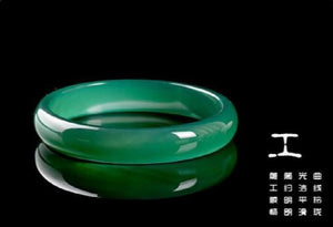 Green Chalcedony Agate Jade Bracelet
