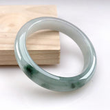 Zheru Jewelry Natural Burmese Jade 54-64mm Flower Princess Jewelry