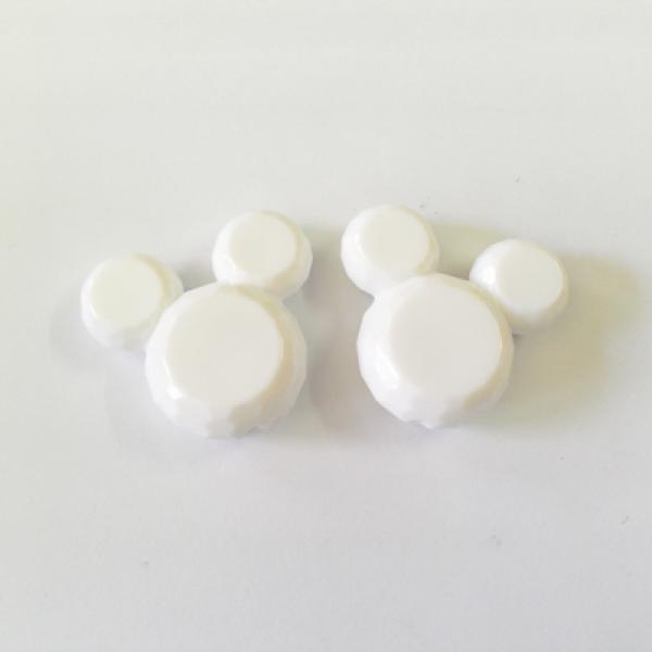 50pcs Acrylic Solid Mouse Beads for Chunky Kids Necklace Making/Design