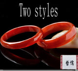 Widened Thick Agate Jade Bracelets - 2 Options