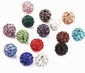 100pcs/lot Rhinestone Disc Beads for Bracelet Necklace Making