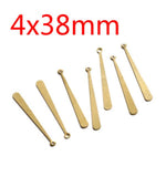 50pcs 4*38mm Drop Charms Thin Blank Plummet Stamping Charms DIY Jewelry Making