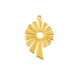 10pcs Multi-Color Sunflower Copper Earrings