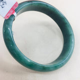 Natural Jadeite Bracelet Dark Green 56mm Oval Female Jade Bracelet