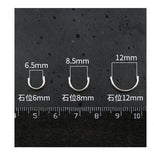 925 Silver Half Round Beads Spacer for Bracelet Necklace Charm DIY Jewelry
