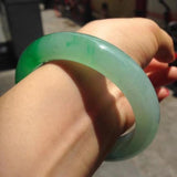 Zheru Jewelry Natural Myanmar Jadeite Ice Green Bracelet
