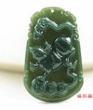 Hetian Yuqing Jadeite Zodiac Pendant Necklace