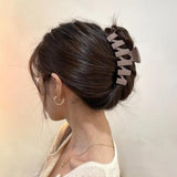 Brown Flower Bow Hair Clip Headdress for Women