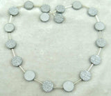 Natural Quartz Titanium Round Hematite Loose Beads 15.5 inch