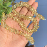 8-12mm Yellow Citrine Crystal Stone Chips Beads for DIY Jewelry Making