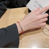 Zodiac Year Red Rope Bracelet Titanium Steel Non-Fading Bracelet
