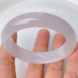 Natural Burmese Jadeite Light Purple 54-62mm Bracelet Princess Jewelry